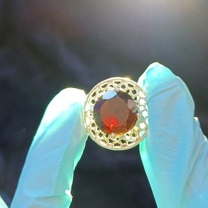 NEW Vintage Sterling Silver Garnet ring